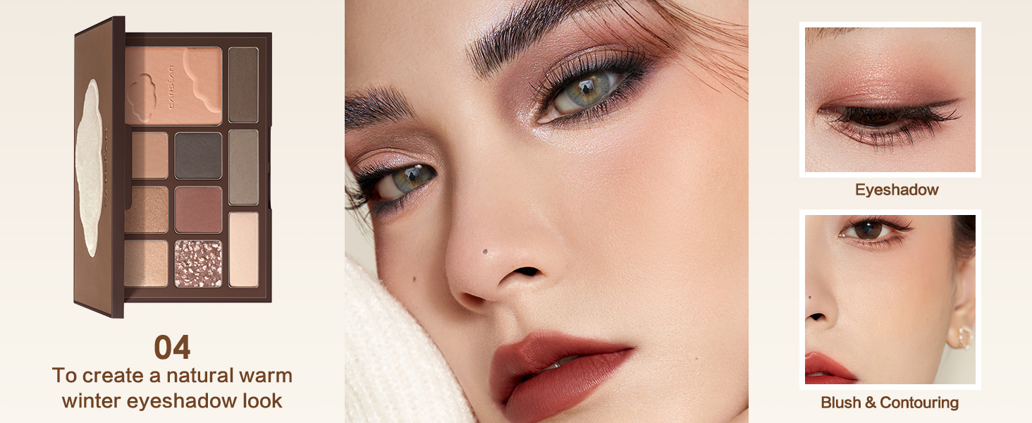 carslan 10 color eyeshadow eye makeup palette